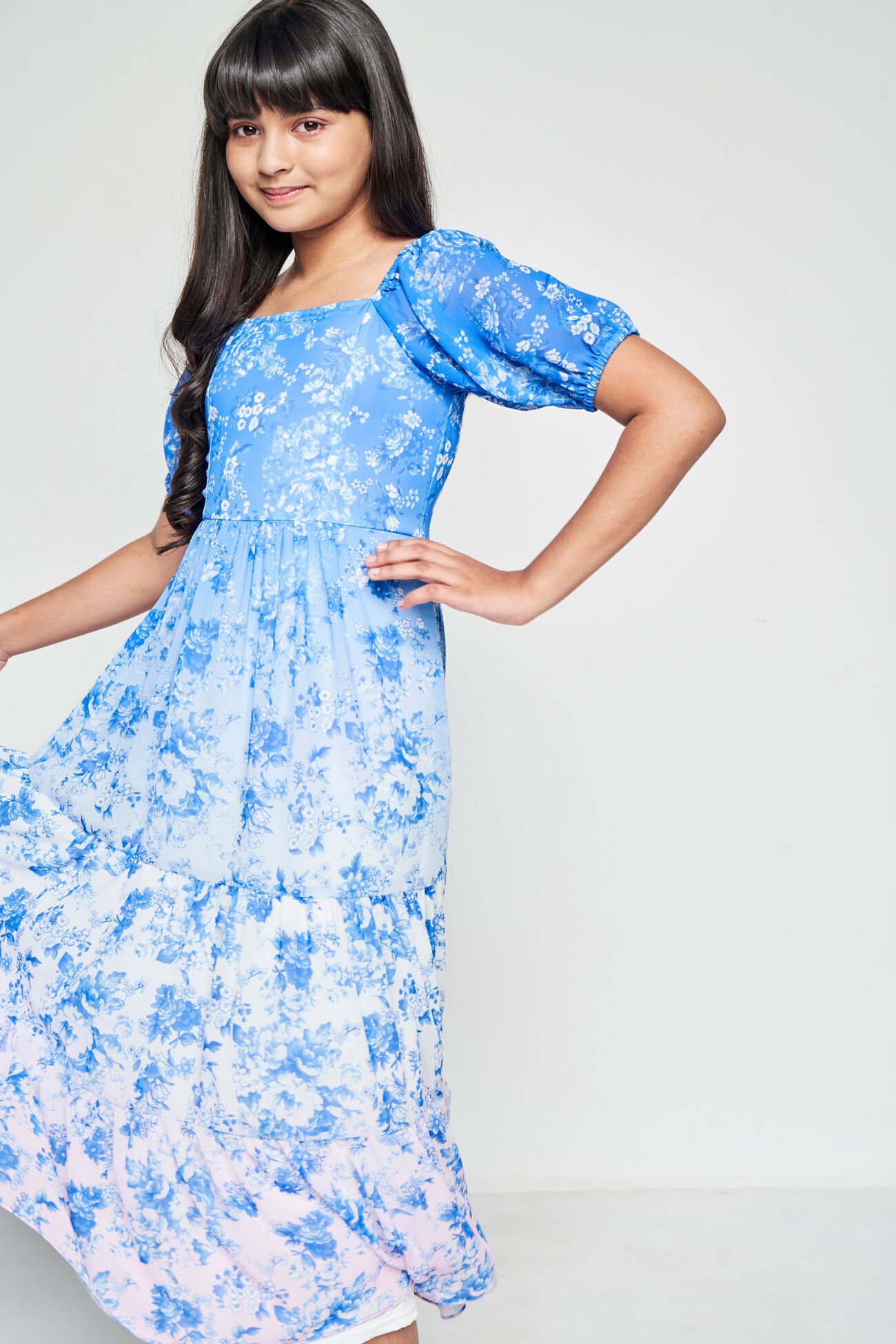 Ombre Effects Fit And Flare Maxi, Pink, image 4